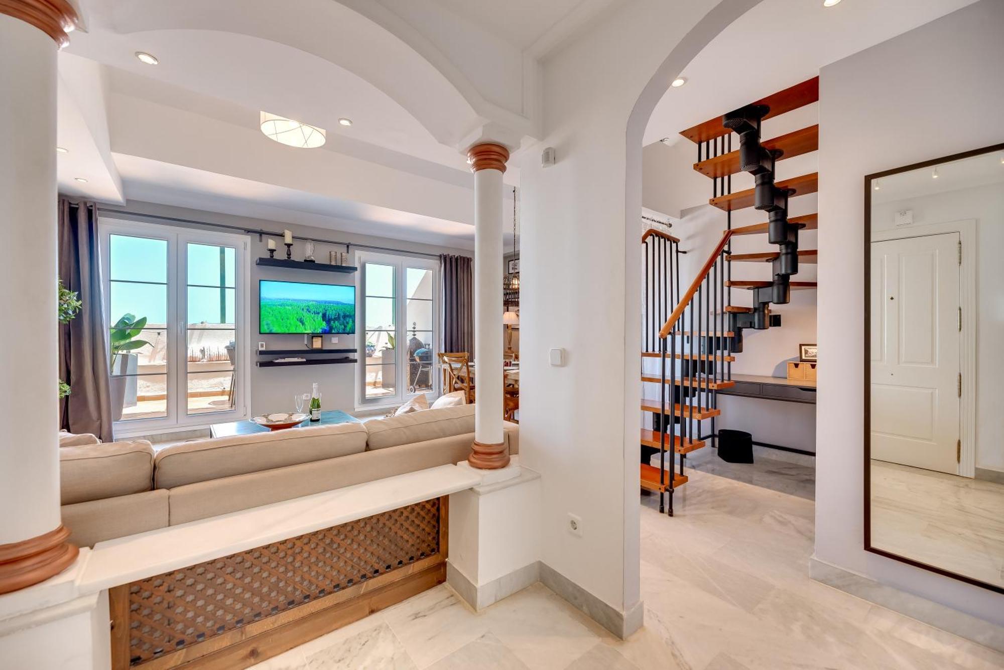Elegant 2 Bdrm Penthouse With Bbq And Pools Apartment Marbella Luaran gambar