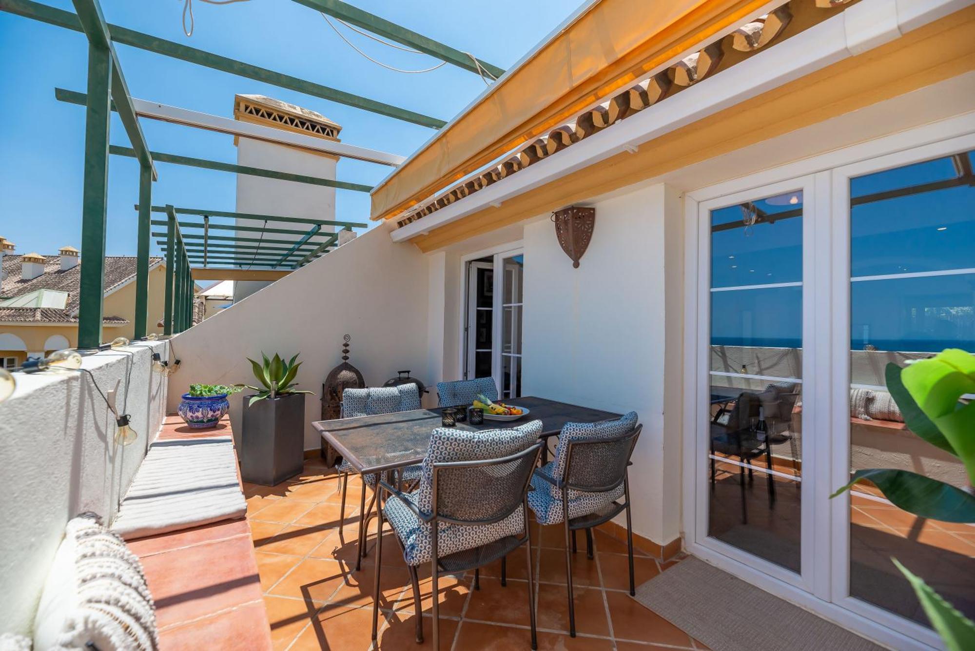 Elegant 2 Bdrm Penthouse With Bbq And Pools Apartment Marbella Luaran gambar