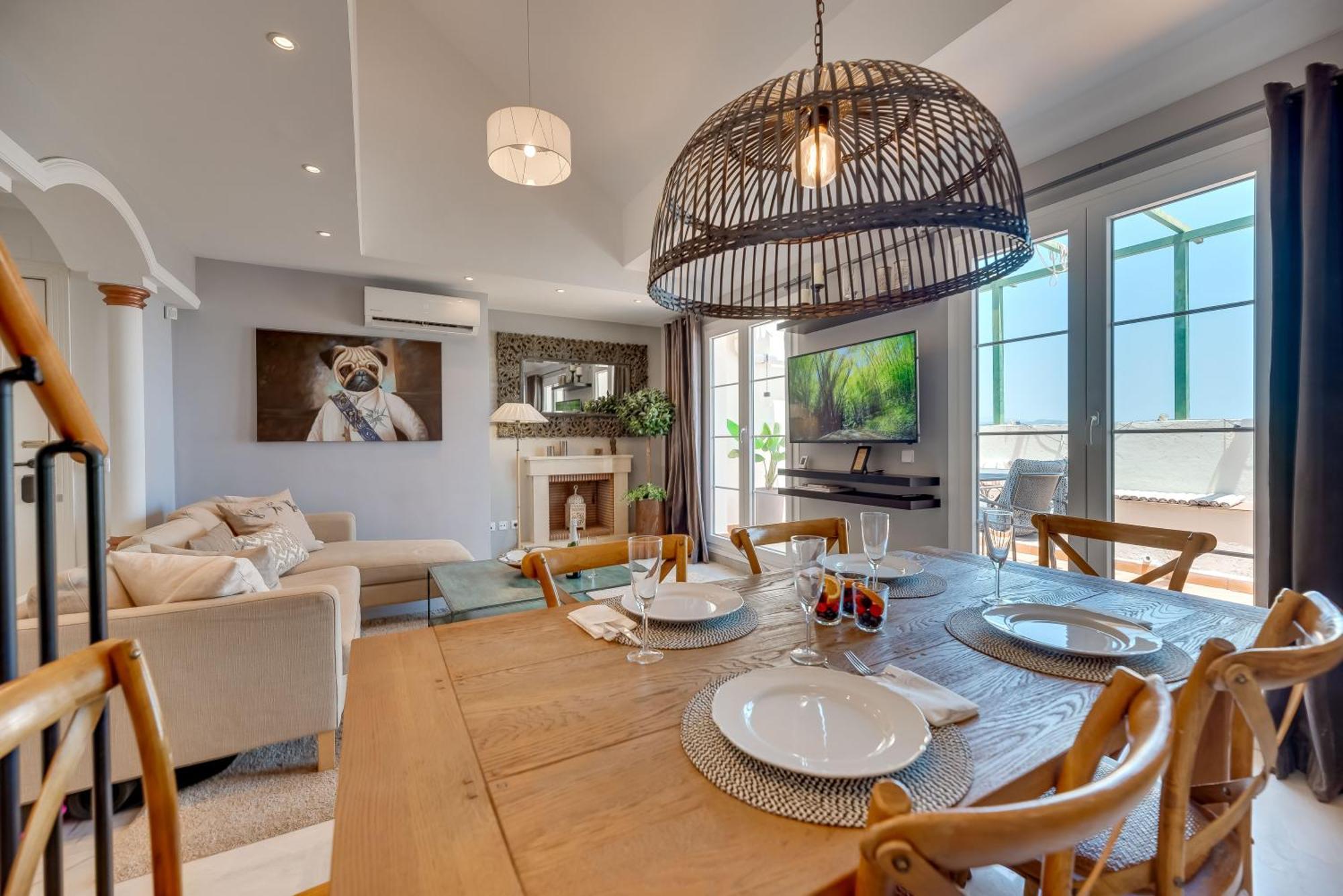 Elegant 2 Bdrm Penthouse With Bbq And Pools Apartment Marbella Luaran gambar