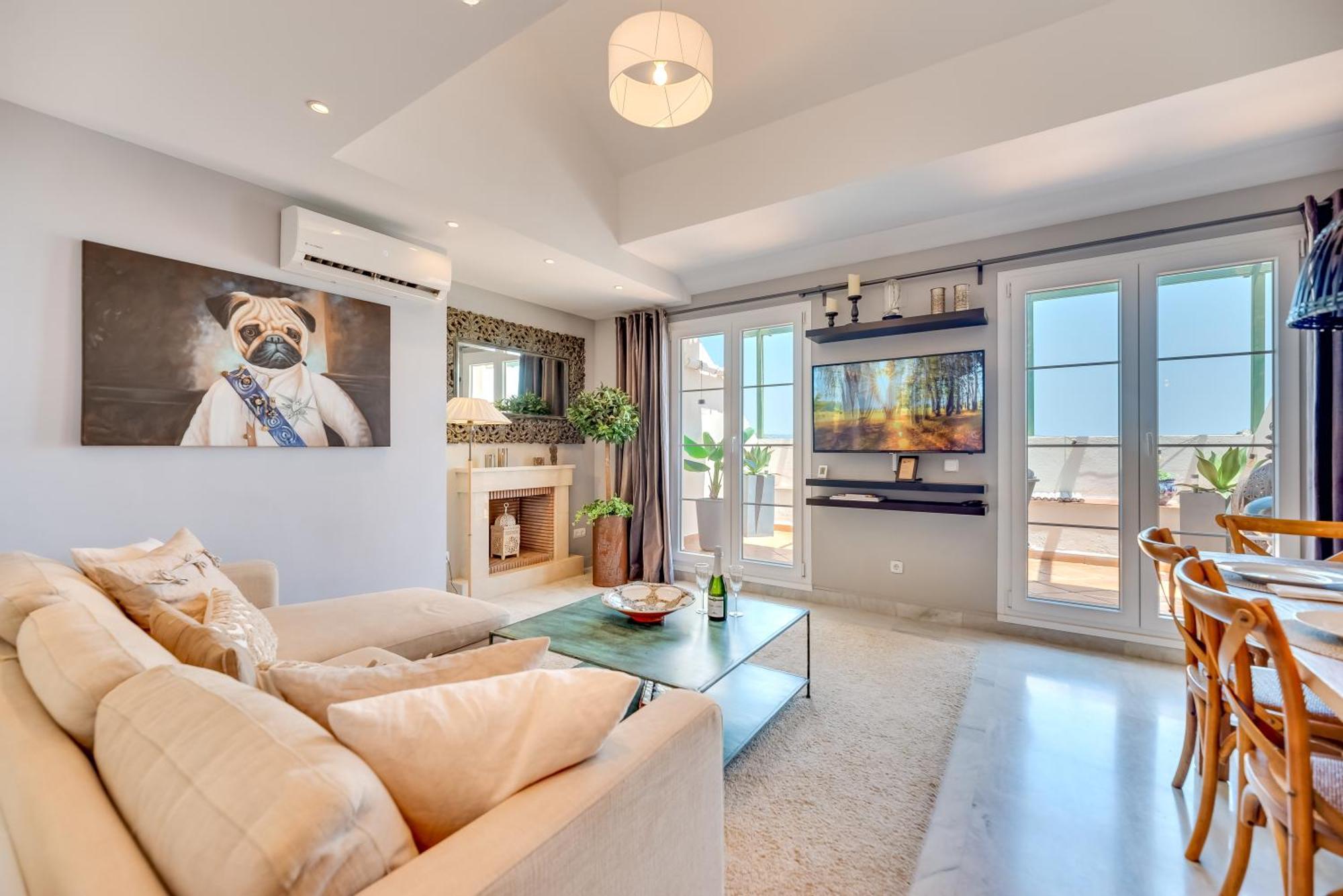 Elegant 2 Bdrm Penthouse With Bbq And Pools Apartment Marbella Luaran gambar