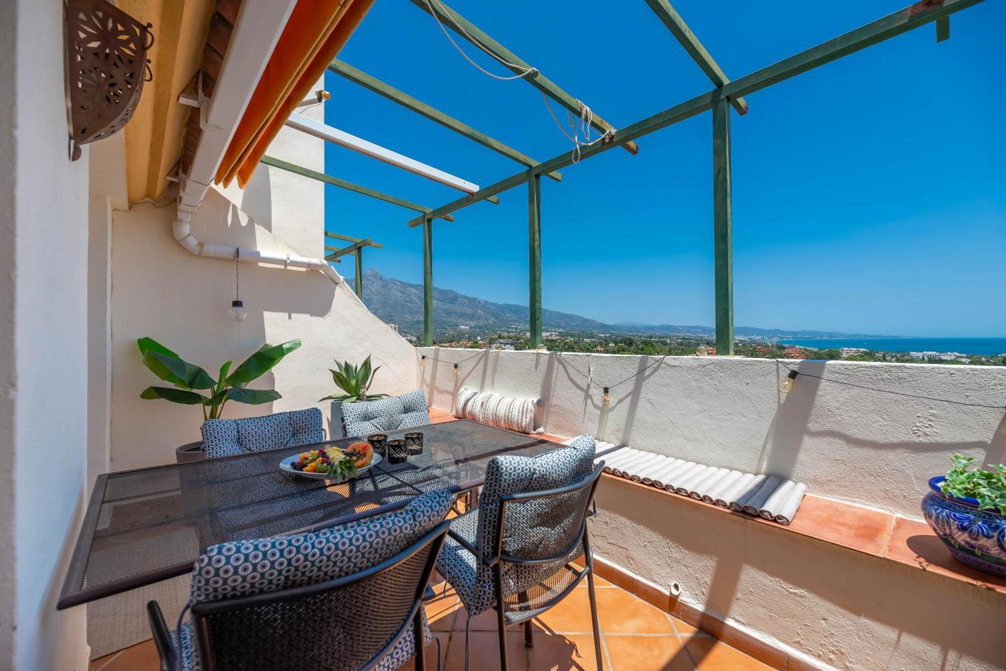 Elegant 2 Bdrm Penthouse With Bbq And Pools Apartment Marbella Luaran gambar